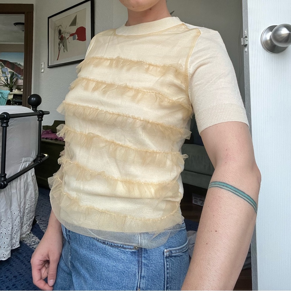 Tulle J.Crew Blouse